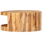 Round Coffee Table 65x30 cm Solid Sheesham Wood