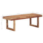 Coffee Table 100x50x35 cm Solid Sheesham Wood