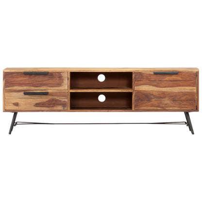 TV Cabinet 140x28x47 cm Solid Sheesham Wood