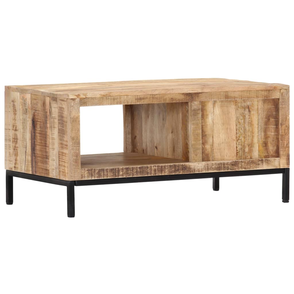 Coffee Table Solid Mango Wood - 88×50×42cm
