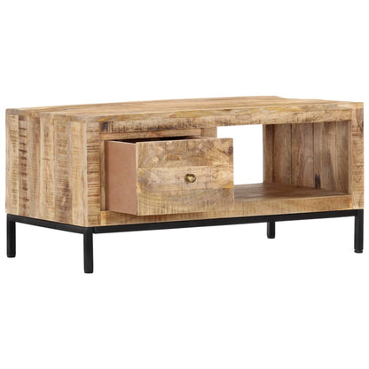 Coffee Table Solid Mango Wood - 88×50×42cm
