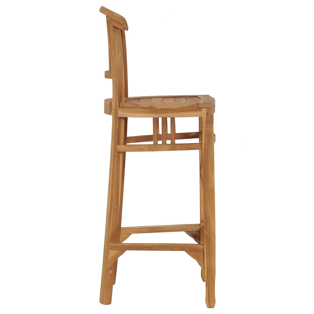 Bar Stool Solid Teak Wood - 46×40×105cm