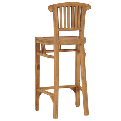 Bar Stool Solid Teak Wood - 46×40×105cm