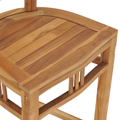 Bar Stool Solid Teak Wood - 46×40×105cm