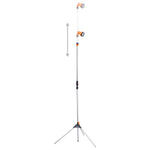 Garden Shower with Tripod 221 cm Aluminium