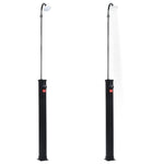Garden Solar Shower Black 215 cm 8 L