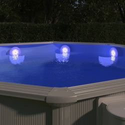 Submersible Floating Pool LED Lamp with Remote Control White