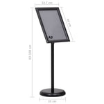 A3 Pedestal Poster Stand Black Aluminium | HomeAndLiving