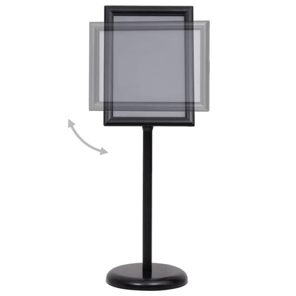 A3 Pedestal Poster Stand Black Aluminium | HomeAndLiving