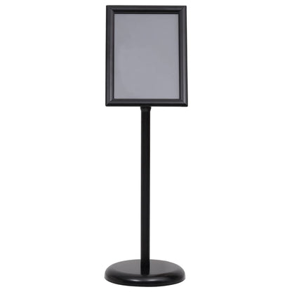 A4 Pedestal Poster Stand Black Aluminium | HomeAndLiving