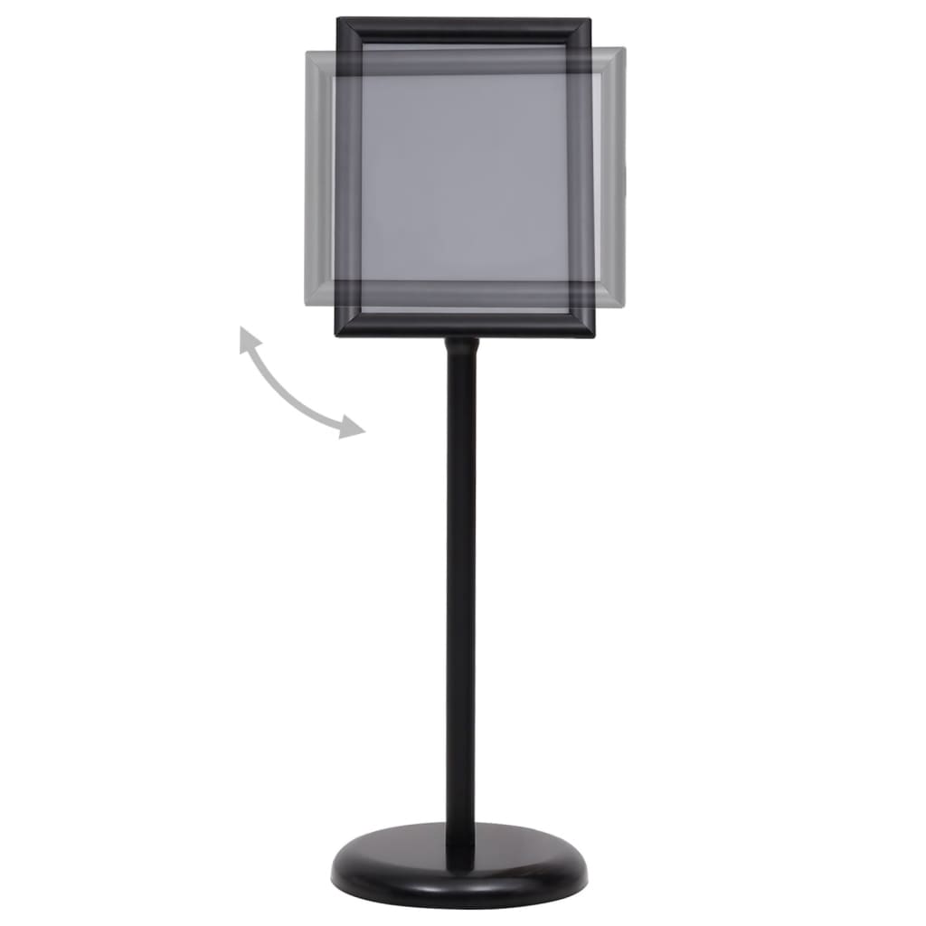 A4 Pedestal Poster Stand Black Aluminium | HomeAndLiving