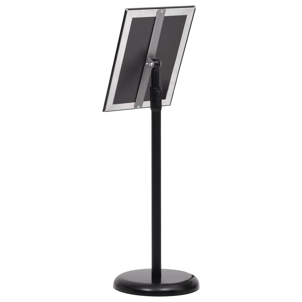 A4 Pedestal Poster Stand Black Aluminium | HomeAndLiving