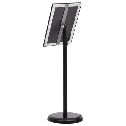 A4 Pedestal Poster Stand Black Aluminium | HomeAndLiving