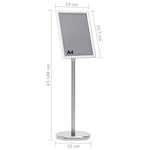 A4 Pedestal Poster Stand Aluminium | HomeAndLiving
