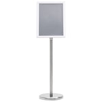 A4 Pedestal Poster Stand Aluminium | HomeAndLiving
