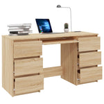 Writing Desk Sonoma Oak 140x50x77 cm Chipboard