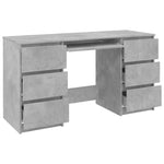 Writing Desk Concrete Grey 140x50x77 cm Chipboard