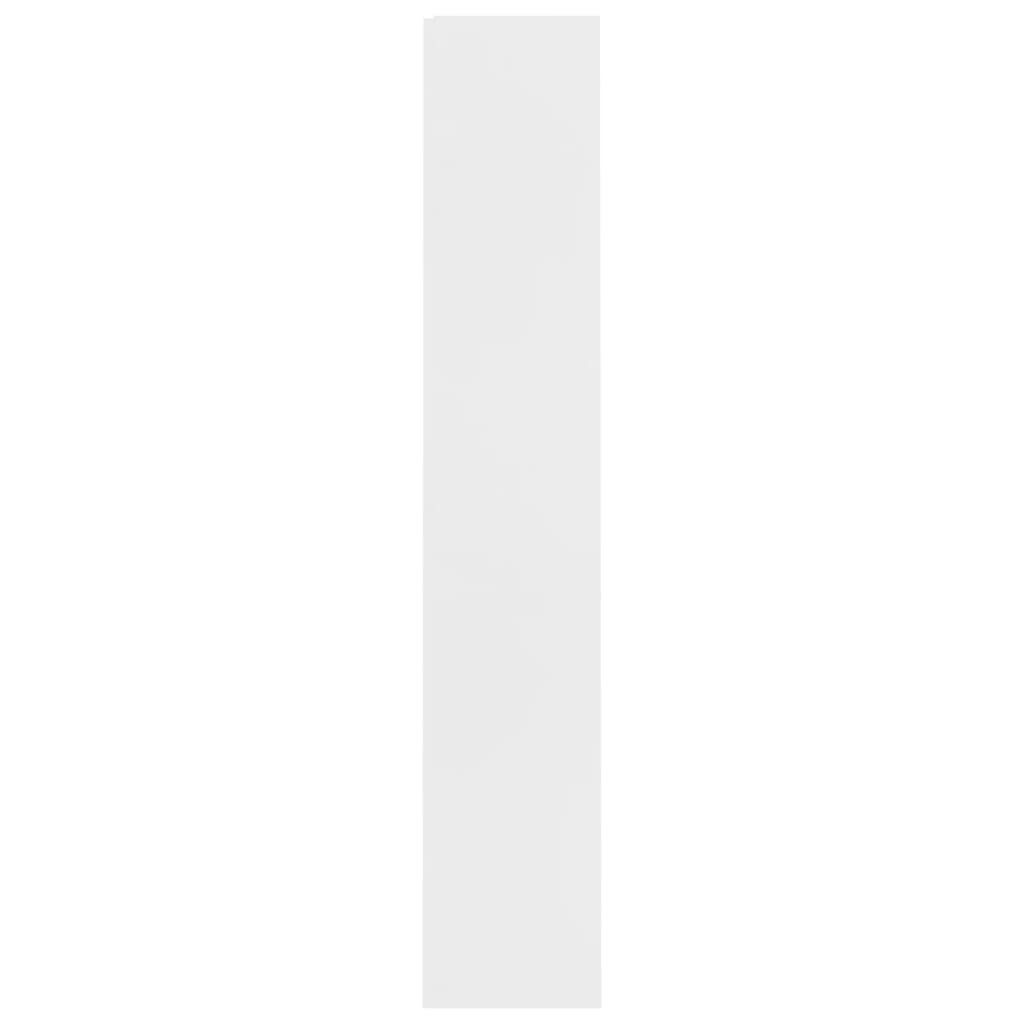 4-Tier Book Cabinet White 60x24x142 cm Chipboard
