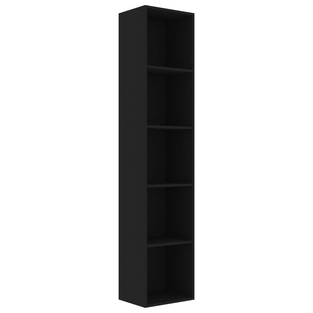 Book Cabinet Black 40x30x189 cm Chipboard