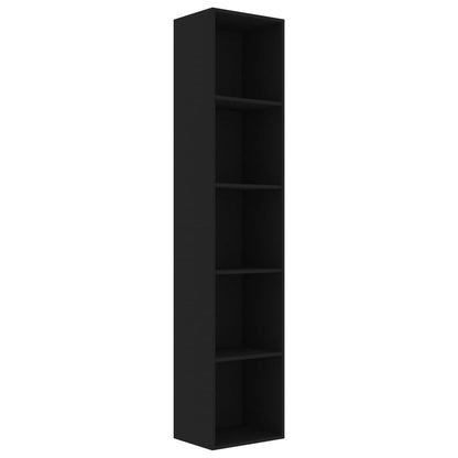 Book Cabinet Black 40x30x189 cm Chipboard