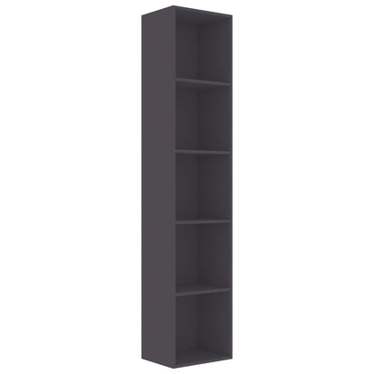 Book Cabinet Grey 40x30x189 cm Chipboard