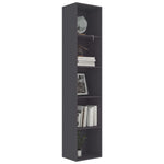 Book Cabinet Grey 40x30x189 cm Chipboard