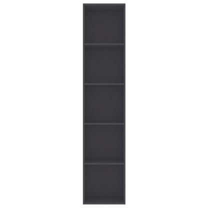 Book Cabinet Grey 40x30x189 cm Chipboard