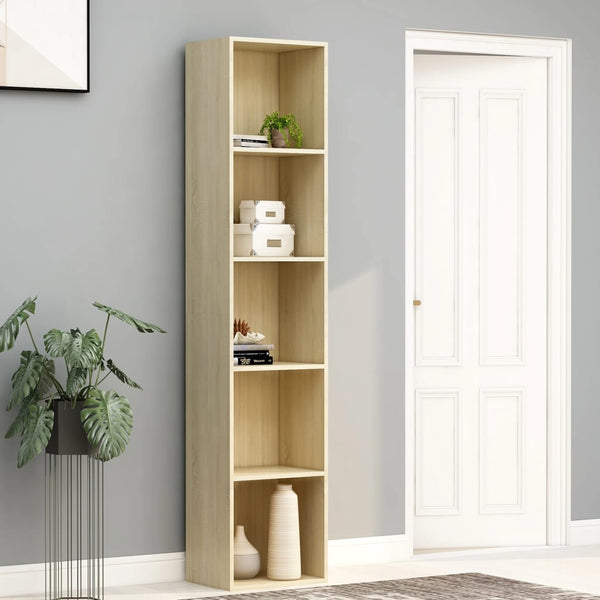  Book Cabinet Sonoma Oak 40x30x189 cm Chipboard