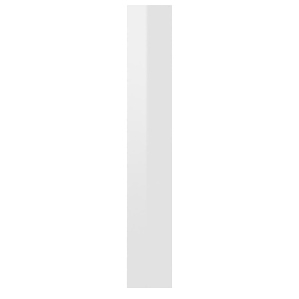 Book Cabinet High Gloss White 40x30x189 cm Chipboard