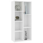 Book Cabinet White 50x25x106 cm Chipboard