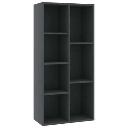 Book Cabinet Grey 50x25x106 cm Chipboard