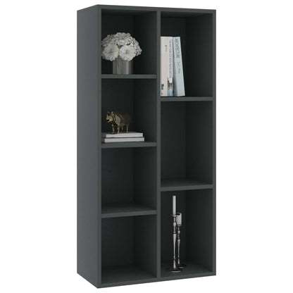 Book Cabinet Grey 50x25x106 cm Chipboard