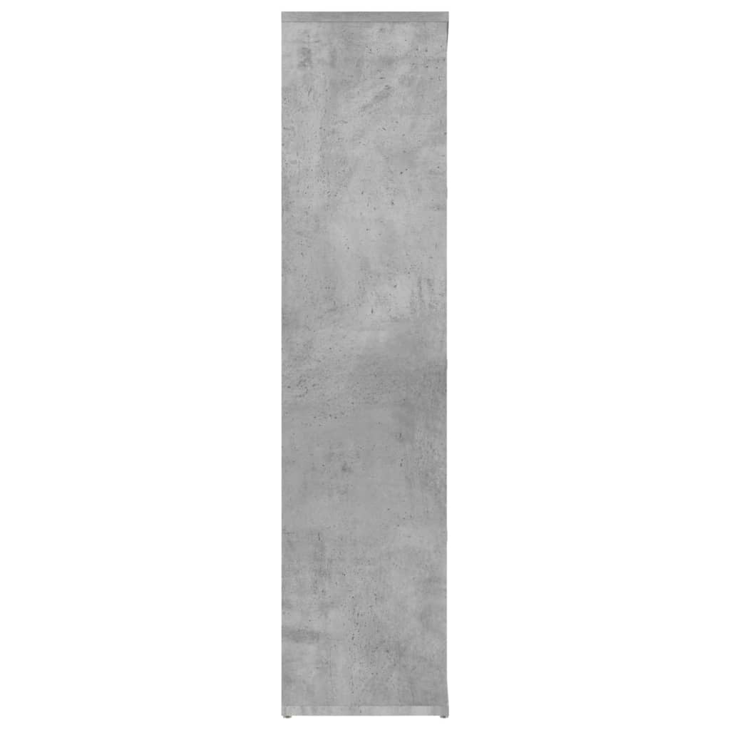Book Cabinet Concrete Grey 50x25x106 cm Chipboard