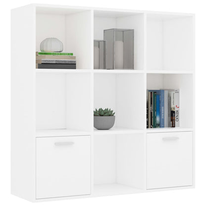 Book Cabinet White Chipboard - 98×30×98cm