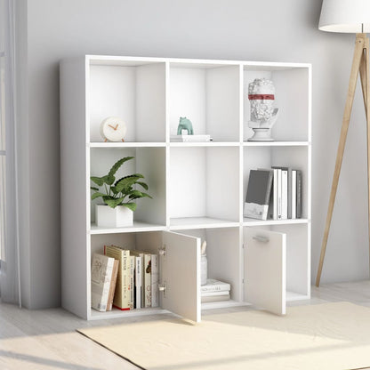 Book Cabinet White Chipboard - 98×30×98cm
