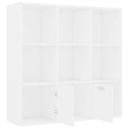 Book Cabinet White Chipboard - 98×30×98cm