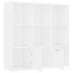 Book Cabinet White 98x30x98 cm Chipboard