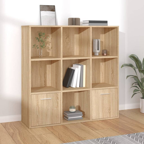  Book Cabinet Sonoma Oak 98x30x98 cm Chipboard