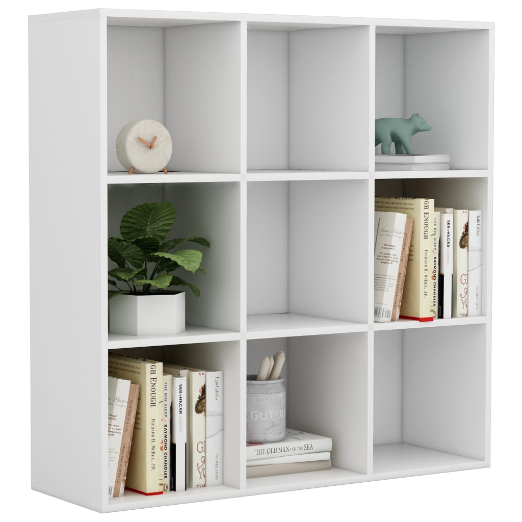 Book Cabinet White 98x30x98 cm Chipboard