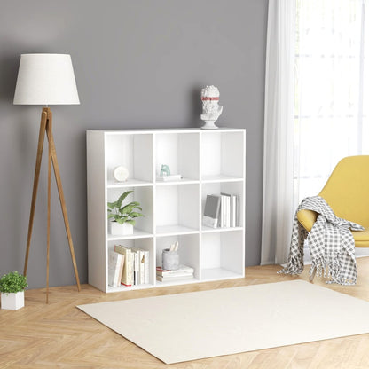 Book Cabinet White 98x30x98 cm Chipboard