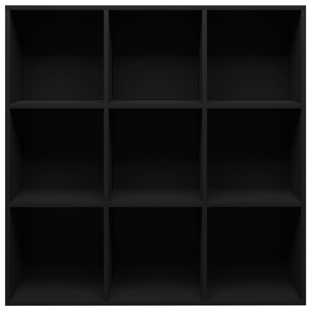 Book Cabinet Black 98x30x98 cm Chipboard
