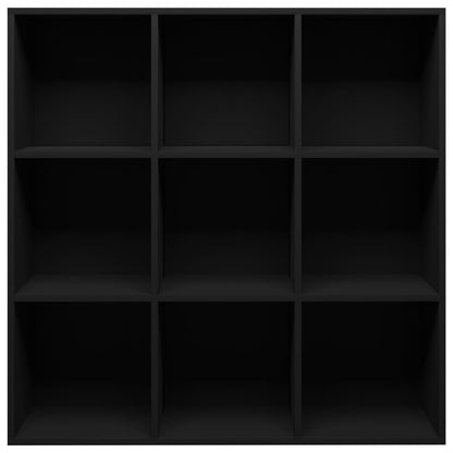Book Cabinet Black 98x30x98 cm Chipboard