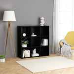 Book Cabinet Black 98x30x98 cm Chipboard