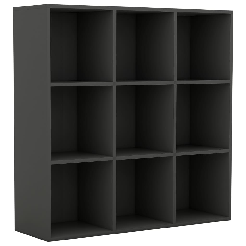 Book Cabinet Grey 98x30x98 cm Chipboard
