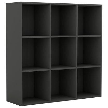 Book Cabinet Grey 98x30x98 cm Chipboard