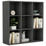 Book Cabinet Grey 98x30x98 cm Chipboard