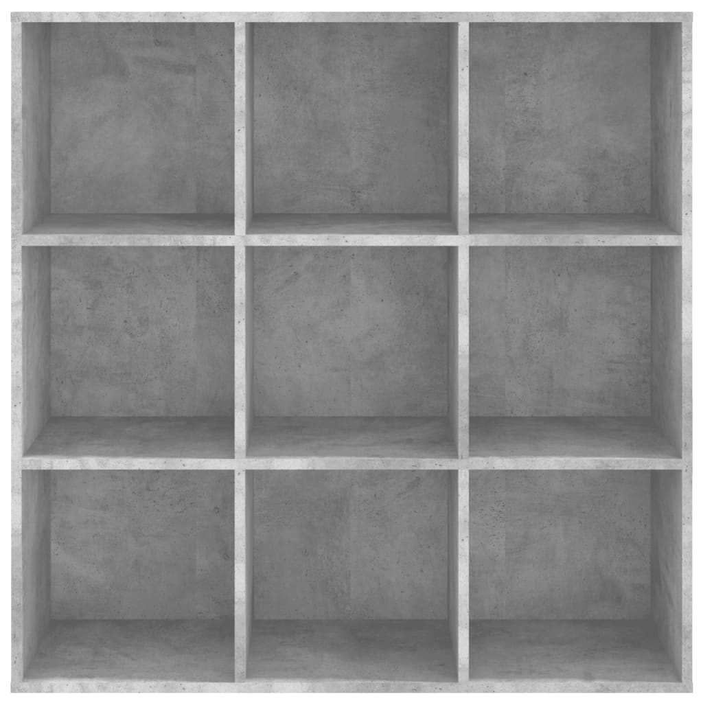 Book Cabinet Concrete Grey 98x30x98 cm Chipboard