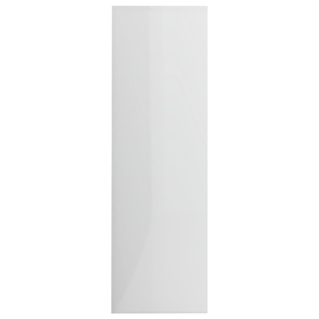 Book Cabinet High Gloss White 98x30x98 cm Chipboard