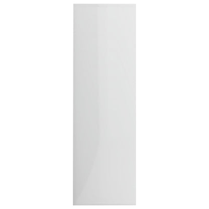 Book Cabinet High Gloss White 98x30x98 cm Chipboard