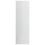 Book Cabinet High Gloss White 98x30x98 cm Chipboard